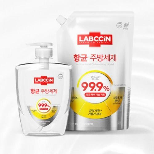 주방세제 랩신 리필형 레몬향주방세제 리필세정제 1.2kg리필주방 WFJ70ZZ