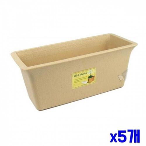 WL 직사각 화분 32x14.2x12.8cm x5개 철제화분 정원용품 WFLR2UU