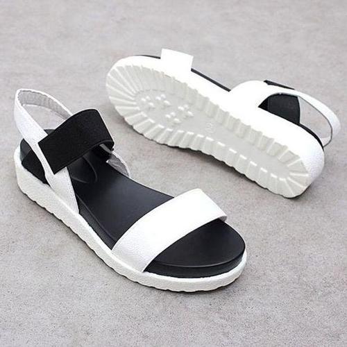 하프클럽 [셀러허브_여성트랜드패션]밴딩 통굽 플랫폼 웨지힐 샌들