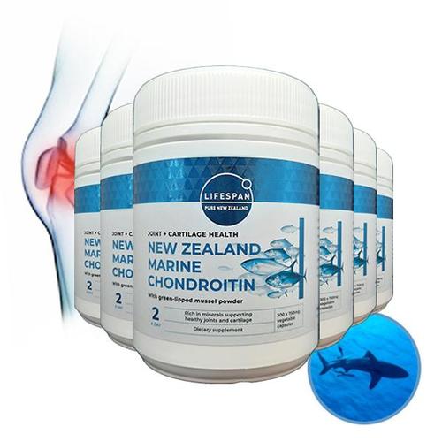 [해외배송] 라이프스팬 상어연골 콘드로이친 뉴질랜드 마린콘드로이친 750mg 300정 X6