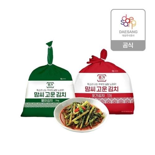기타제조사 [강경종가집젓갈]종가 맘씨고운 포기김치 5kg + 열무김치 3kg_20618735_634523