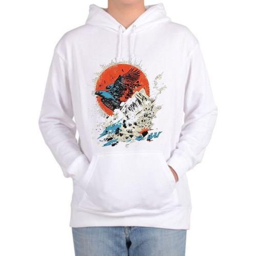 [에이치플러스몰]기모후드티 전사이즈 빈티지 설원 매 팔콘 맹금류