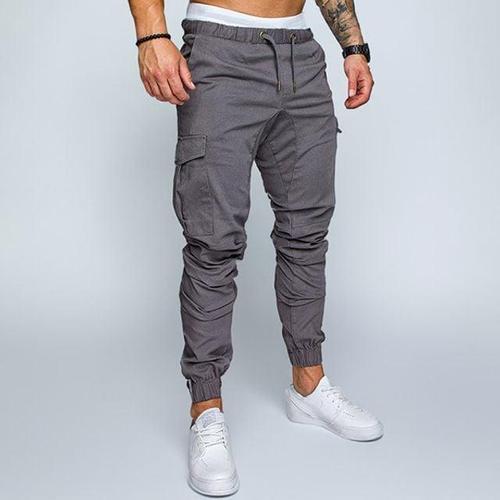 슬림핏 밴딩 카고포켓 조거팬츠 (WFK5N1X)