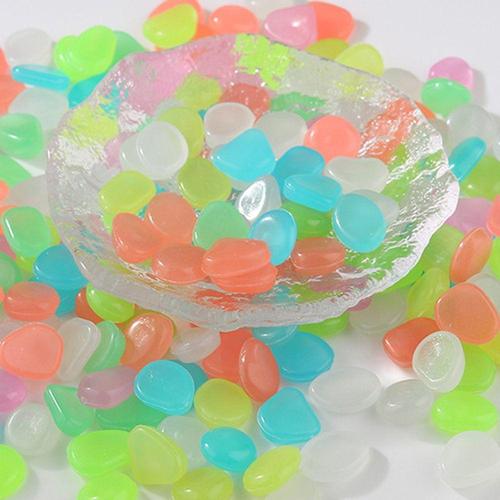 소형 조약돌 야광자갈 450p 세트 컬러믹스 WFLOT0H