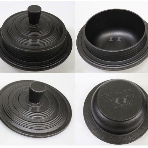 통주물 가마솥 인덕션 12CM 무쇠 가마솥 무쇠 냄비 가마솥 1인돌솥 WFLP2FE