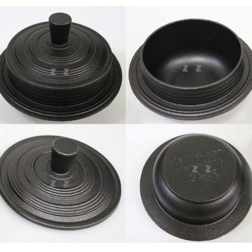 통주물 가마솥 인덕션 18cm 무쇠 가마솥 무쇠 냄비 가마솥 1인돌솥 WFLP2FD