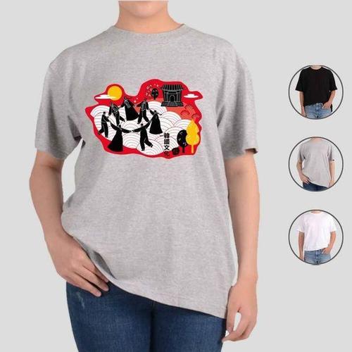 [하프클럽][에이치플러스몰]one0 디자인 단체반팔티 오리엔탈 반팔티 티