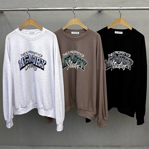 나야홍 / 빅사이즈티 X113L601 오브메모리오버맨투맨 SE