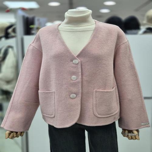 [밀스튜디오]밀스튜디오 세이브존04 오버핏 울72%레이온혼방 브이넥 핸드메이드재킷 LQBCOS104 (23647705)