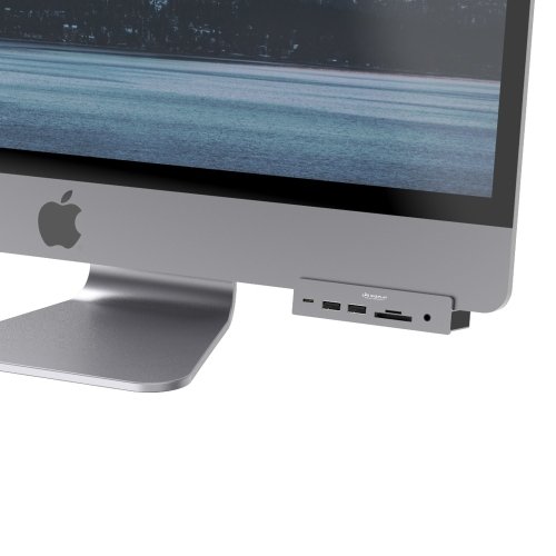 위즈플랫 위즈플랫 아이맥 USB허브 7 in 1 USB-C 고정 거치형 알루미늄 IMAC IMACPRO WIZ-H52PRO