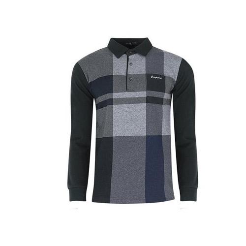 [골피아]페라어스 남성 사각배색 체크 골프 카라셔츠 CTDJ2121W2