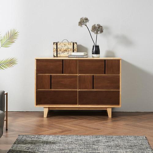 데네트 고무나무 원목 3단 드레스 1200