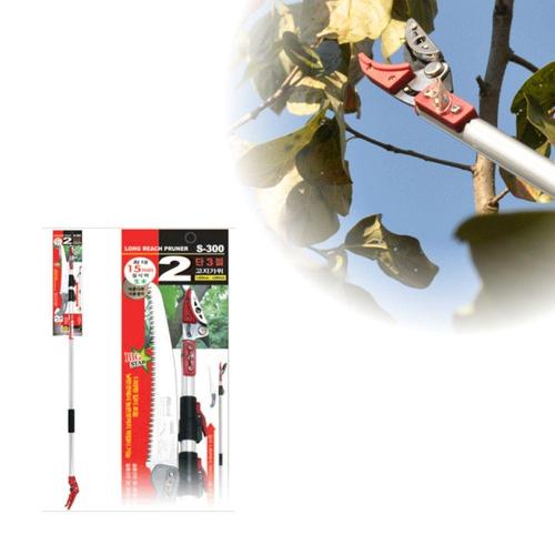 과일 가지치기 가위+톱 3미터 2단 고지가위 S300 (WE91D5C)