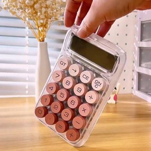 bns 키감좋은 투명 전자계산기 예쁜계산기 WFLIQVH