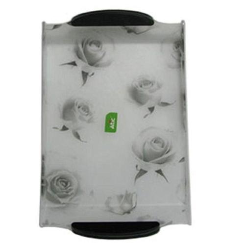 한지 손잡이 쟁반 흑장미(특) 트레이 과일 접시 서빙 WF76187