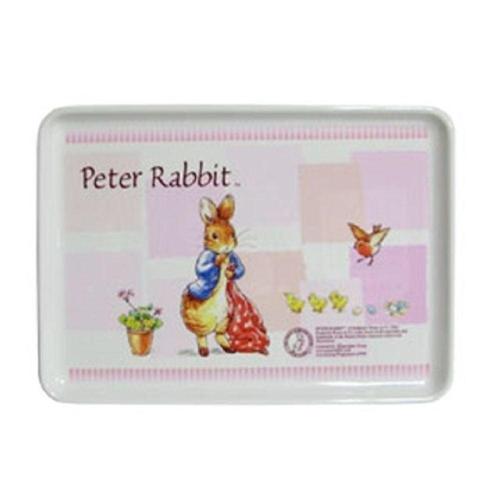 피터래빗 멜라민 쟁반 핑크(중)트레이 과일 접시 서빙 WF76186