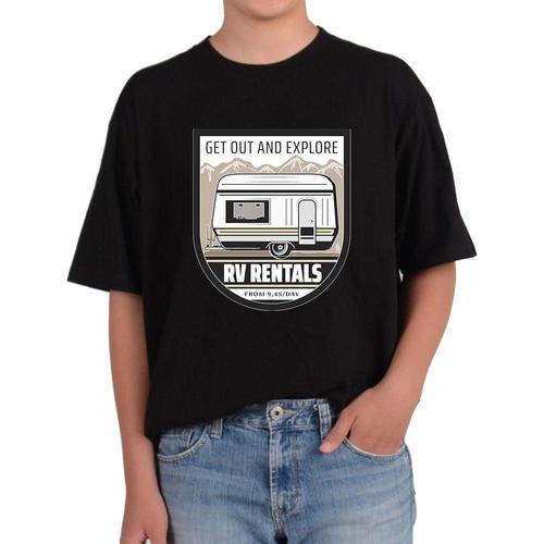 반팔라운드 밖으로 나가라 그리고 탐험하라 차박 카라반 전사이즈