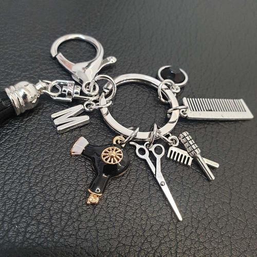TBW9EB1E9 미용키링 열쇠고리 빗 헤어드레서키링 드라이어 오토바이키링 차키링 가위