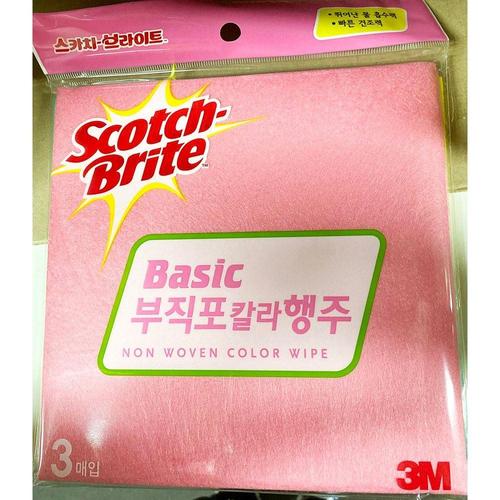 칼라행주(스카치 부직포 3P 30x30)X10개 주방행주 칼 WC80AAD