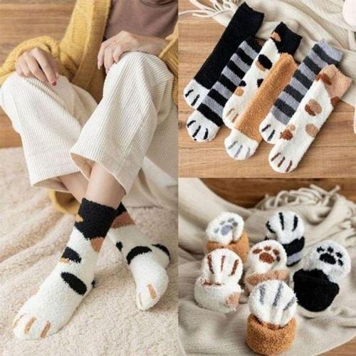 [에이치플러스몰]임산부 양말 발 시려움 수면양말 산모 고양이 무압박