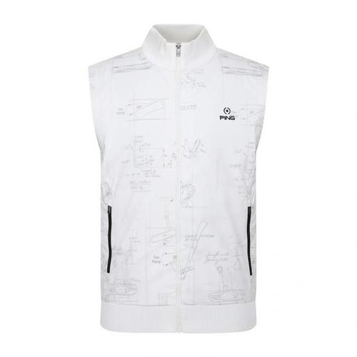 [핑]남성 레이온 혼방 풀집업봄 베스트  111F1SV201_WH_YS