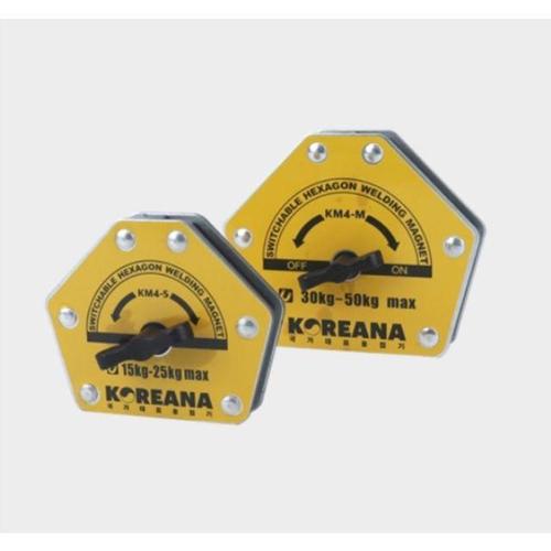 용접자석 (스위치/육각타입) 123x103x21(LxWxT)자력30-40KG KM4-M (WAB631E)