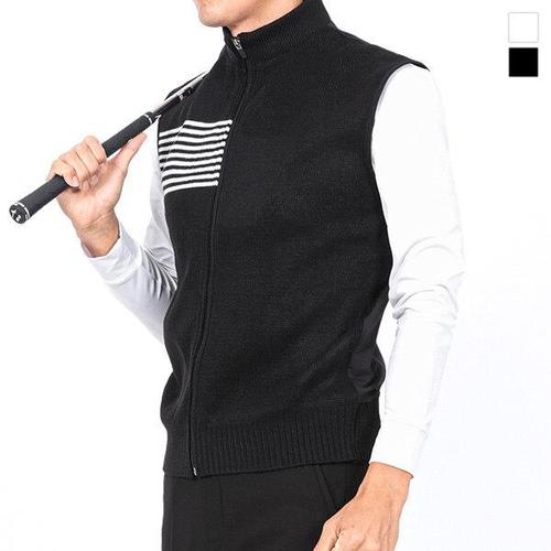 [제로골프][MASTER BEAR] 마스터베어 남성 기모 라인 스판 니트조끼 Model No_M2-5B017
