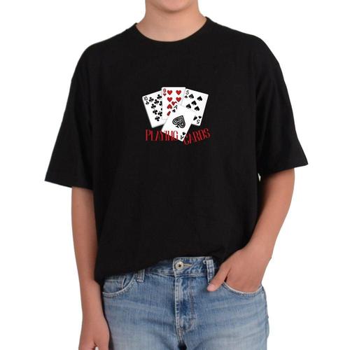 반팔티 카드게임 스페이드 하트 포카 다양한색상 전사이즈 WFKC84E