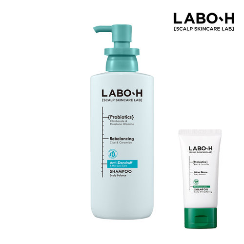 라보에이치 댄드러프클리닉 샴푸 탈모증상완화 400ml 1입 (+증정)