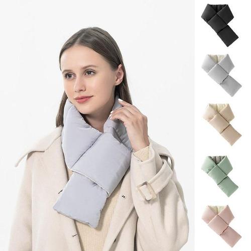 [BZJL2UOQ_4C]패딩 느낌 안감 기모 앞 포켓 따뜻한 목도리