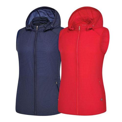 [BTR]비티알  골프 여성 여름 후드탈부착 펀칭 조끼 이스텔W(여) BSV0721W