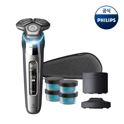필립스 PHILIPS 필립스 SkinIQ S9000 시리즈 전기면도기 크롬실버 S9973/63