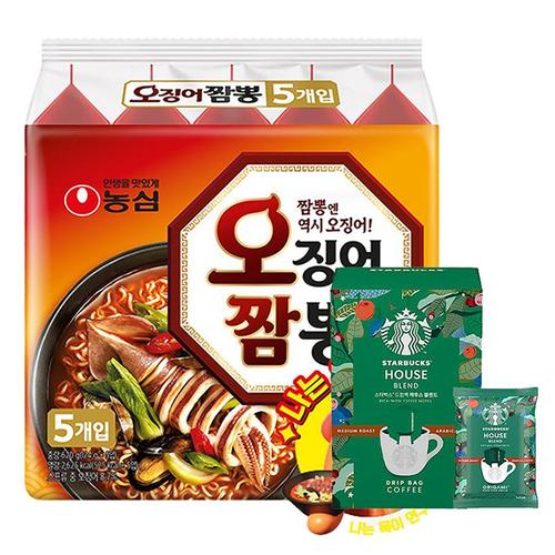 스타벅스 드립백 하우스 블렌드45g3박스+농심 오징어짬뽕20봉