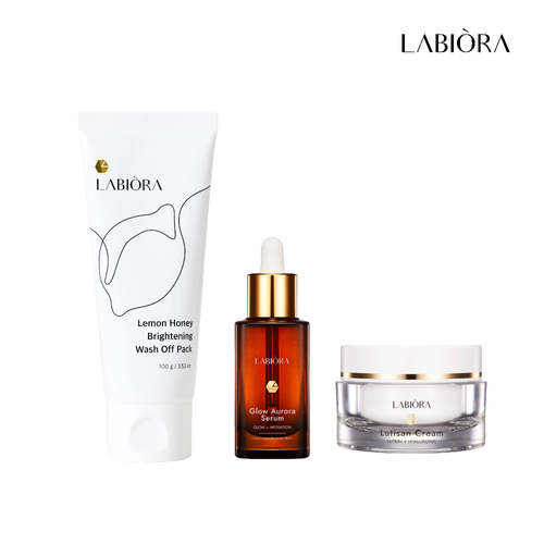 [배종옥 PICK] 라비오라 레몬꿀팩 100g+오로라세럼30ml+루티산크림50ml