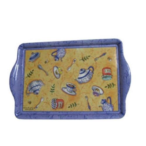 알티피아 락앤락 멜라민 손잡이 쟁반 (중) 보라 트레이 과일 (WF76195)