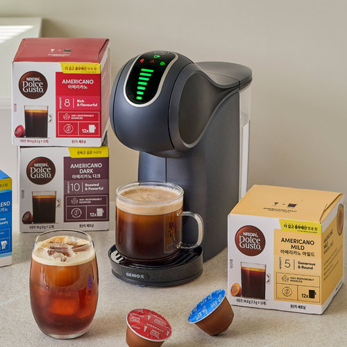 돌체구스토 캡슐 커피머신 지니오S 터치 + 웰컴키트 + 카푸치노머그 370ml