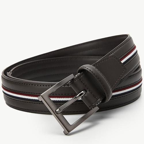 [STCO]브라운 삼색 캐쥬얼 벨트 F1BE24577