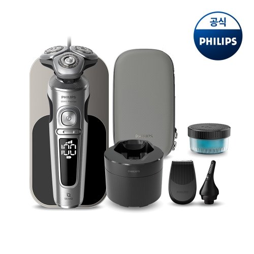 필립스 PHILIPS 필립스 SkinIQ 9000 프레스티지 전기면도기 SP9887/36 브라이트 크롬