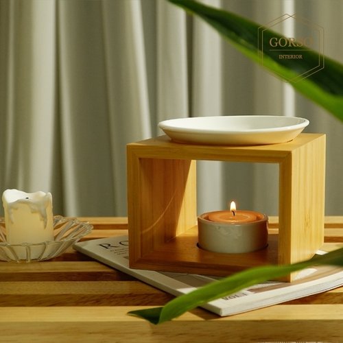 고르소 퓨어 우드 아로마 오일램프 버너 워머 - B