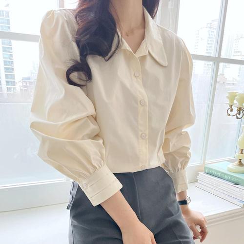 - [루시다] 르네즈 퍼프 블라우스