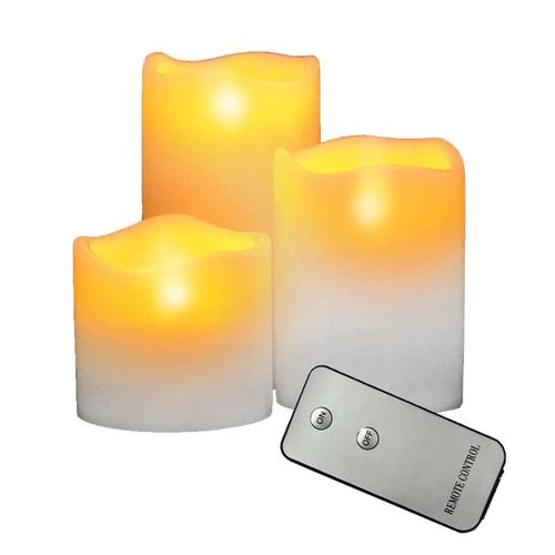 리모컨 전자양초 3P세트 스마트촛불 보급형 플라스틱 WFKZJ67