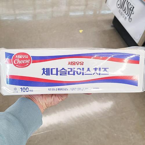 [에이알비티]서울우유 체다슬라이스 치즈 100매 1.8kg m89725 (30457320)