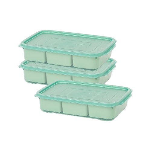 이지앤프리 튼튼이 이유식큐브 보관용기 나눔 3칸 1700ml 3p