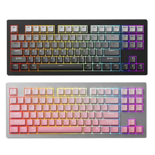 [해외] [MONSGEEK] 몬스긱 핫스왑 M3W 기계식 무선 키보드 완제품 아이스크림 축 블랙/실버