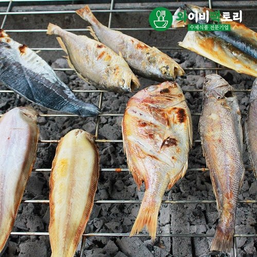 와이비팩토리 데워먹는 고흥숯불생선구이 인기세트 4호(고등어,임연수,삼치,갑오징어)