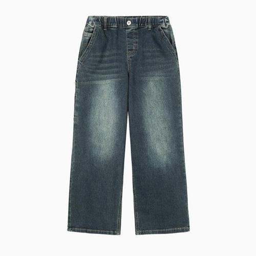 행텐틴즈 동백01 풀밴딩 와이드 데님팬츠_네이비  14560-055-202-10-277