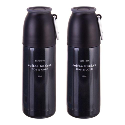 코멕스 트래블러 보온보냉병 블랙 350ml X 2개 (WFIYY00)