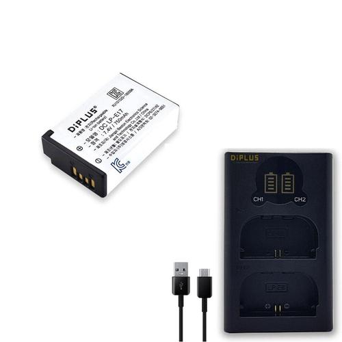 캐논 EOS R50 V 호환용 배터리+듀얼충전기 세트LP-E17