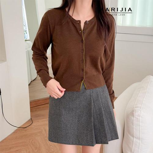 [마리지아]포크니 카라 도톰 니트 MKTB31091