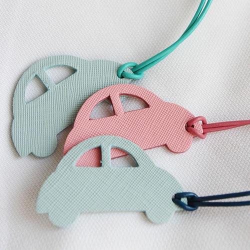 [셀럽하우스]사피아노 PDWDOQRF 소가죽 자동차 키링/귀여운 첫차 신차 새차